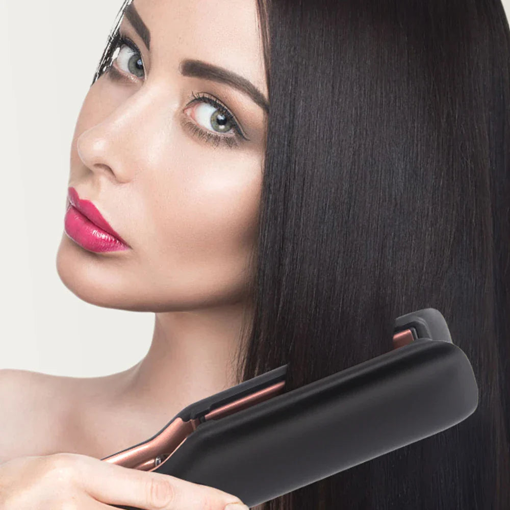 500F Hair Straightener High Temperature Flat Irons Wide Plate Plasma Ions for Keratin Treatment Frizzy Hair Recovers Damaged