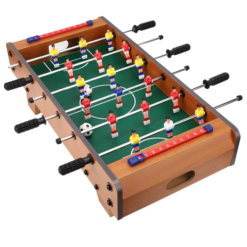 Football Table Mini Football Table Game Footballs Score Keepers Wood Soccer Table Top for Kids Family Night Parties Game Rooms