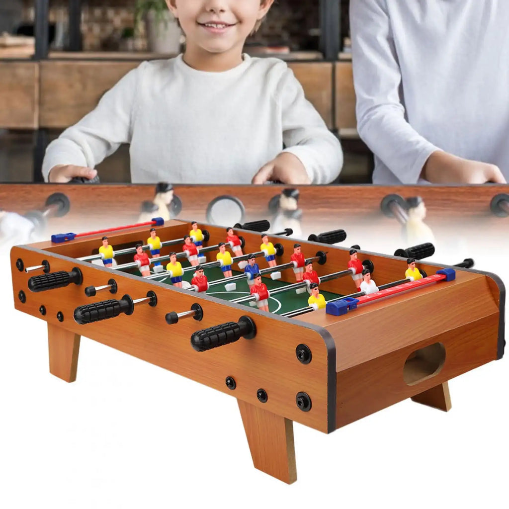 Football Table Mini Football Table Game Footballs Score Keepers Wood Soccer Table Top for Kids Family Night Parties Game Rooms