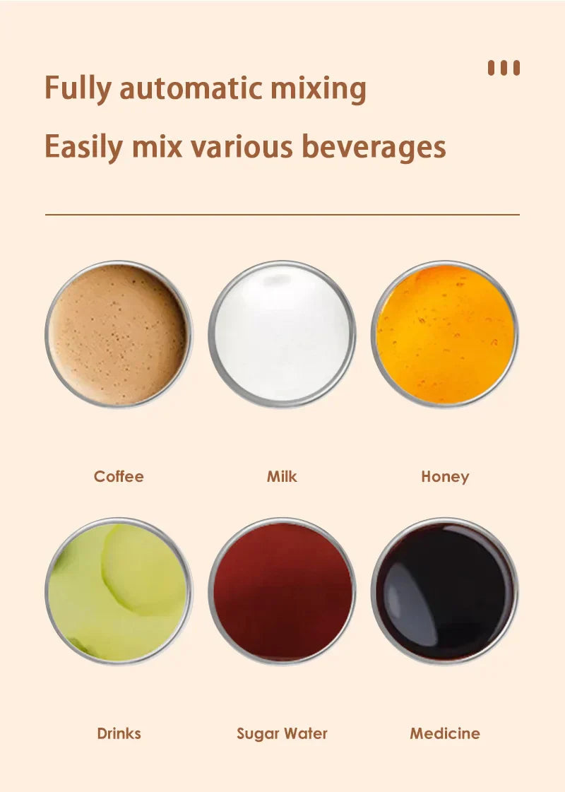 Automatic Stirring Coffee Mug Magnetic Electric Stainless Steel Self Mixing Coffee Tumbler Rotating Home Office Travel