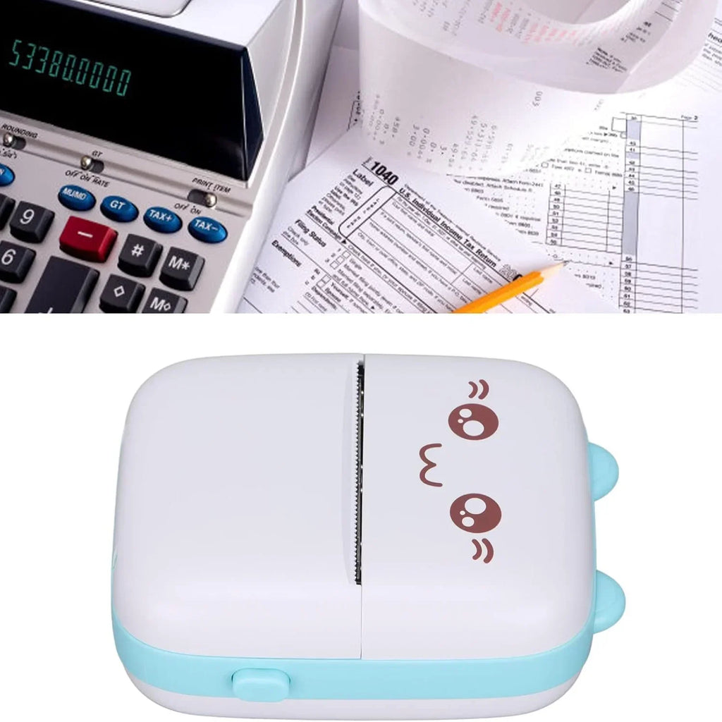 Inkless Label Printer, Portable  Thermal Printer with 200DPI High Hesolution, Bluetooth Label Printer for Shipping Packages, Sti