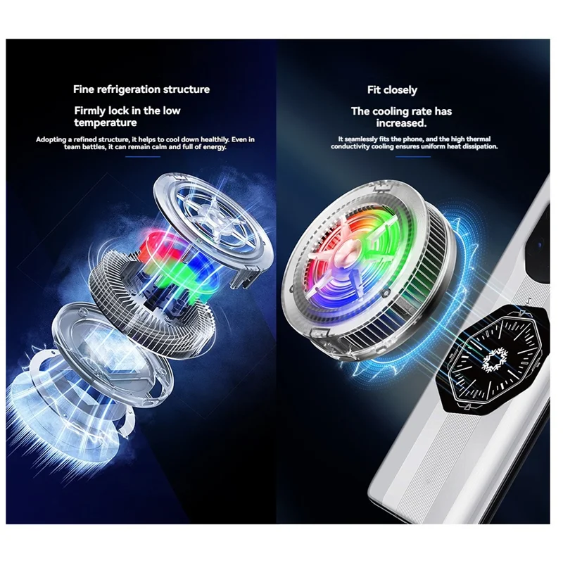 N11R Ultrathin Magnetic Semiconductor Phone Cooler Ideal For Gaming Efficient Heat Sink Technology