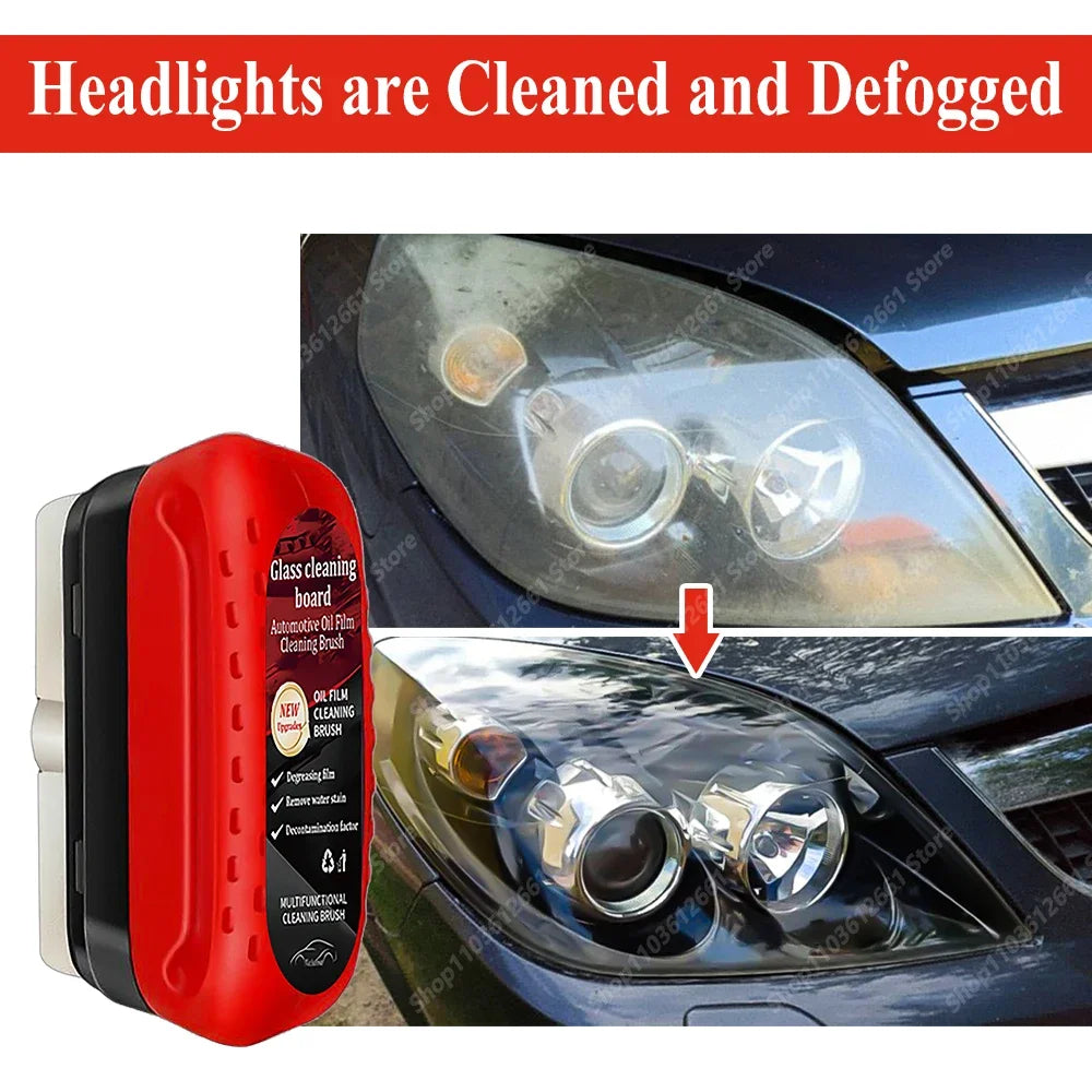 Car Glass Coating Oil Film Clean Brush Rearview Mirrors Anti-fog Rain-proof  Windows Cleaning Glass Repair Lamp Polishing Agent