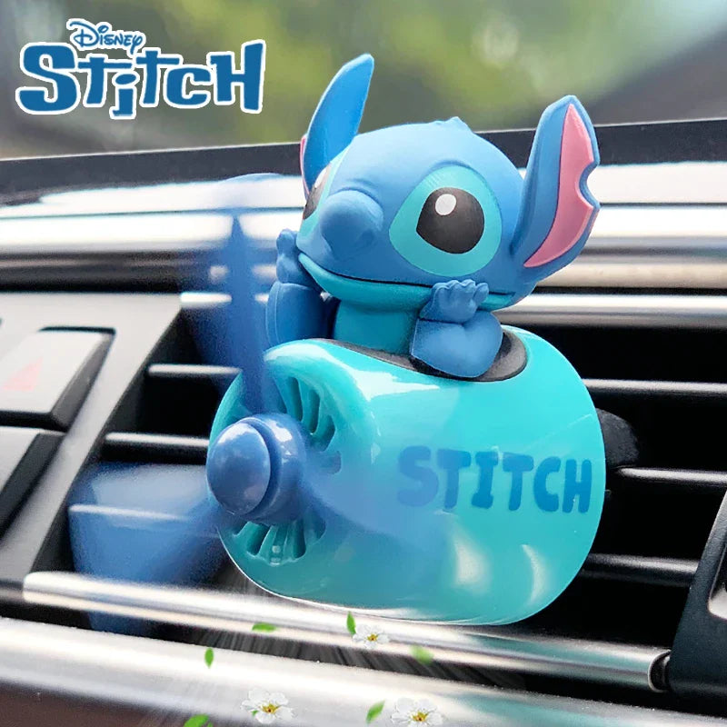 Disney Stitch Toy Story Alien Air Freshener Car Perfum Cute Propeller Outlet Aromatherapy Vent Diffuser for Car Interior Decor