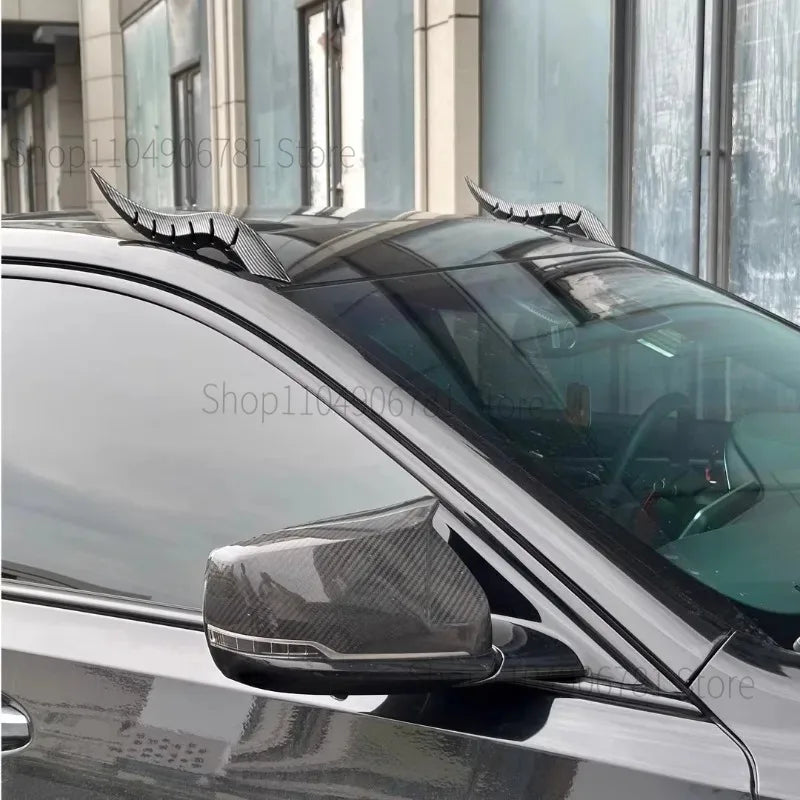 FOR Volkswagen LAVIDA 2008-2025 New Dragon Horn shaped Car Exterior Decoration (Arc Light Speed Flow Fin)