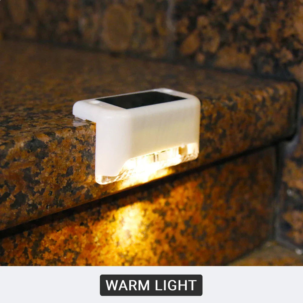 LED Solar Lights Outdoor Garden Lights IP65 Waterproof Solar Step Deck Light Lamp Sunlight Courtyard Decor Solar Garden Lights
