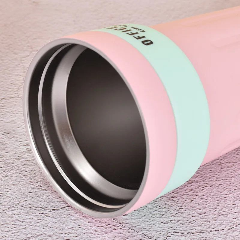 New Stainless Steel Intelligent Temperature Display Accompanying Water Cup Coffee Cup Portable Rope Direct Drinking Thermos Cup