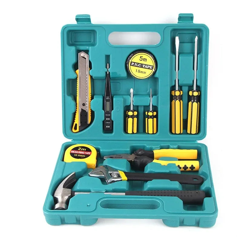 12/16PCS Repair Tool Set Maintenance Tool Kits for Homeowner General Hand Tool Set and Toolbox Storage Case
