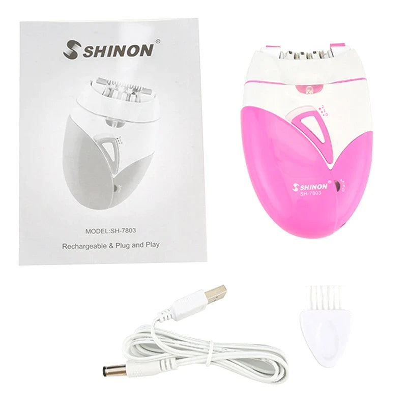 Women epilator electric hair remover bikini trimmer female epilator for face leg underarms usb rechargeable