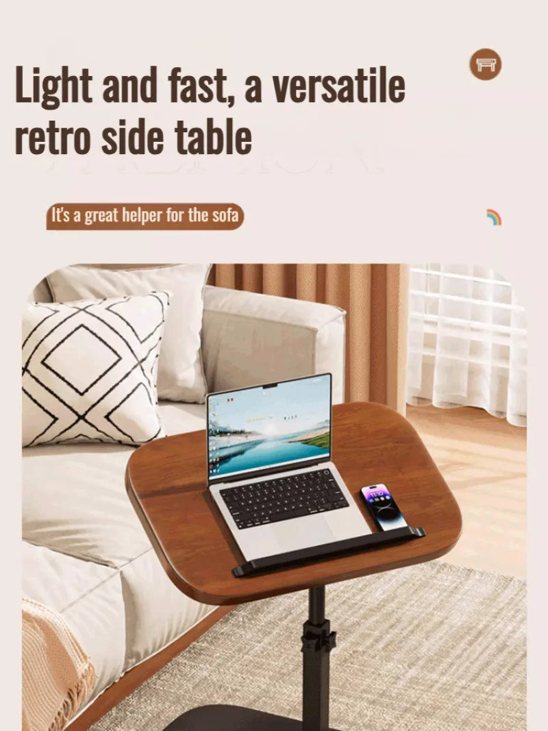 Dormitory Bedside Table Household foldable Mobile Lift Computer Desk Portable livingroom side table Bedroom Lazy Laptop Desk