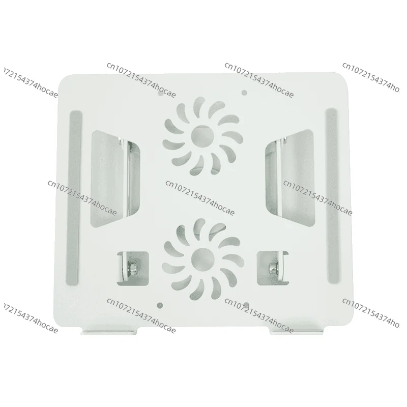 Metal Adjustable Laptop Holder 360 Degree Rotating Laptop Cooling Holder Foldable Laptop Lifter Holder with Dual Fans