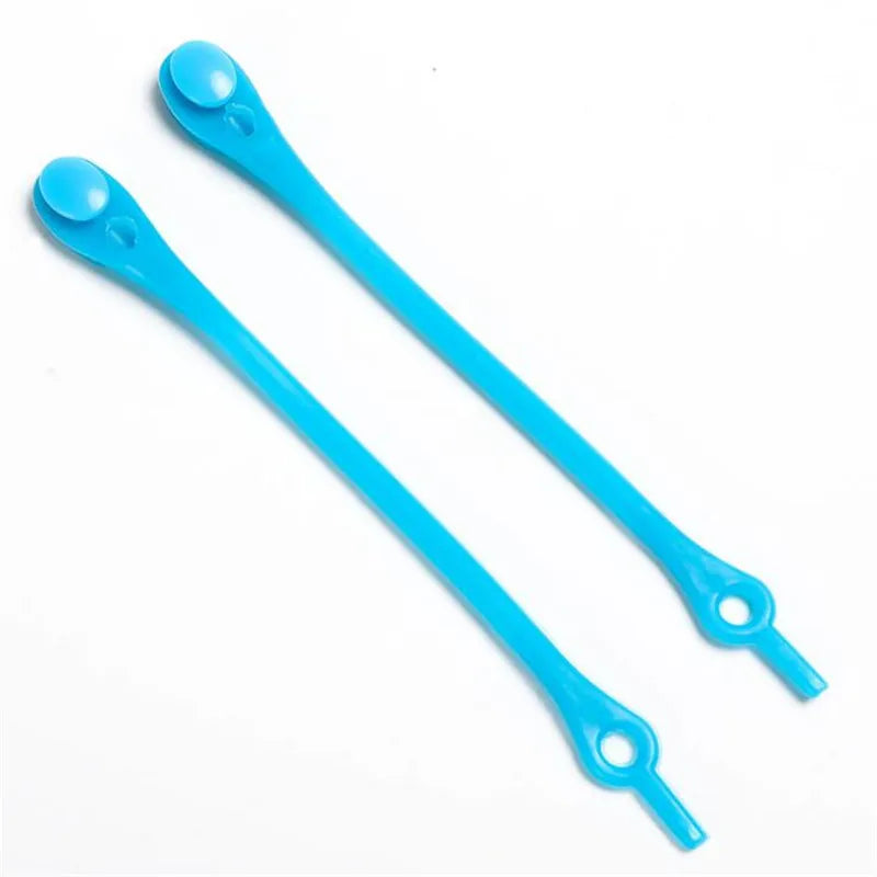 12pcs Silicone Shoelaces Round Elastic Shoe Laces Safty No Tie Shoelace For Men Women children All Sneakers Fit Strap Shoe Laces