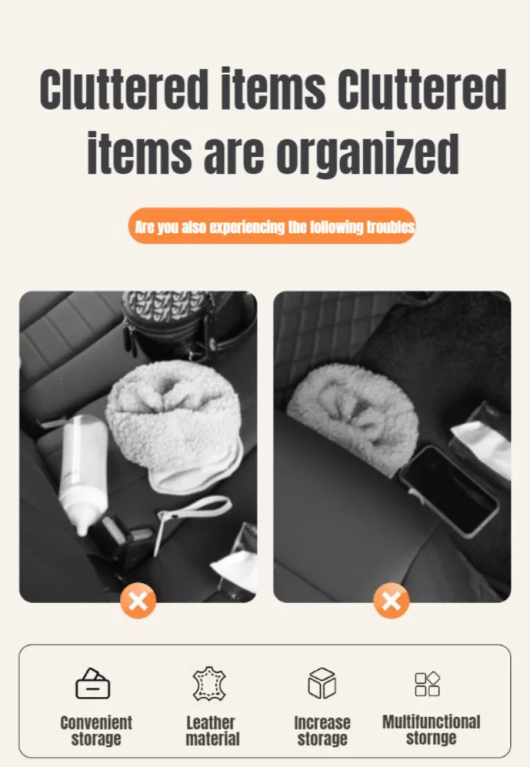 Hanging Seat Hook Cup Holder Storage Bag Universal Car Seat Back Organizer Multi-Function Hanging